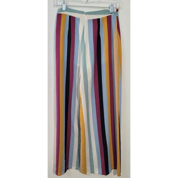 Anthropologie Lush Pants Womens Small Light Weight Striped Pants Funky Bold Pant - Picture 3 of 9